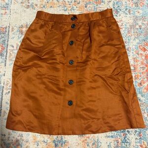 J.Crew sienna silky button-down skirt